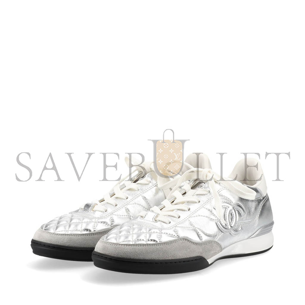 Ch*el sneaker low-top silver g45839